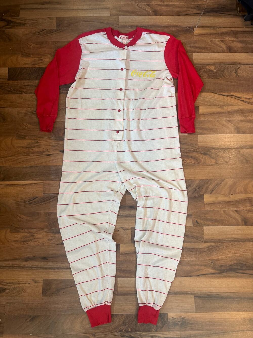80s Coca Cola One Piece Sleepwear size medium
